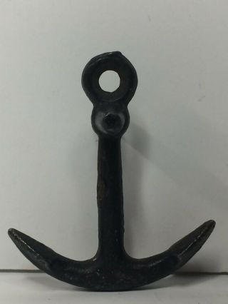 Small Miniature Antique Cast Iron Anchor 1 7/8 "