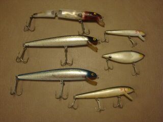 6 Large Fresh Water Saltwater Fishing Lures Cordell Red Fin Spot 4 " To 7 1/2 "