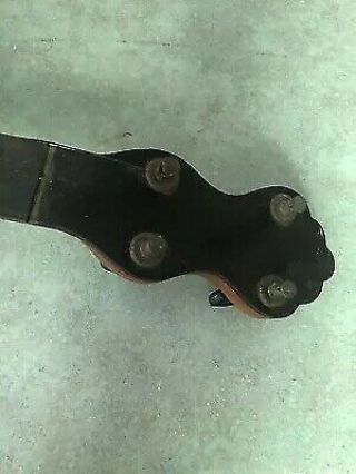 Old Antique 5 String Banjo Open Back early 1900s W/ Elite Tailpiece 2