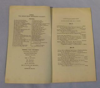 ANTIQUE CLASSICAL MUSIC OPERA PROGRAMME LIVERPOOL MUSICAL FESTIVAL 5 OCTOB 1830 2