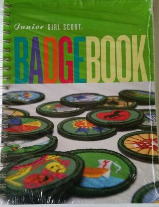 Girl Scouts Junior Badge Book - 2001 Sprial Bound - In Wrapper Nos