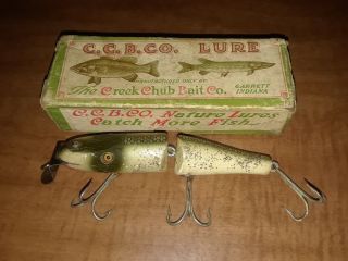 Vintage Creek Chub Jointed Pikie Minnow Silver Flash 2618 With Correct Box