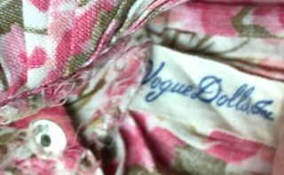 1958 Vintage Vogue Jill 3368 Pink Flower Print Dress W Earrings Pearls Shoes 6