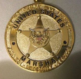 United States Us Marshall District Of Hawaii Key Chain Medallion