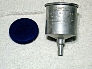Vintage Coleman No.  0 Aluminum Filter Funnel For Lanterns & Stoves Usa Made