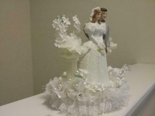 Vintage 1988 Wedding Cake Topper 3