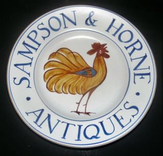 Nicholas Mosse Pottery 2008 Plate Samspson & Horne Antiques 40th Anniversary
