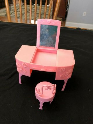 Vintage Totsy Doll Pink Vanity And Chair
