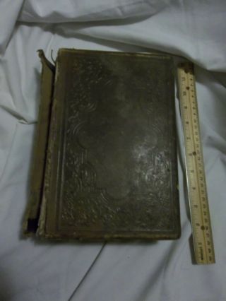 1872 Antique Kitto An Illustrated History Of The Holy Bible Vampire Killing Kit