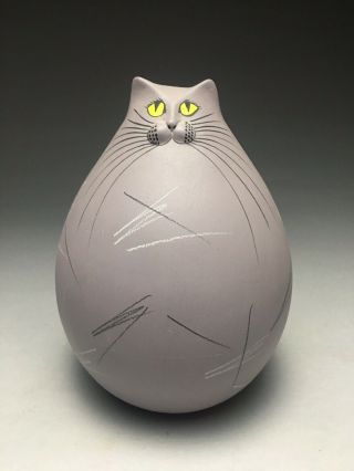Unusual Neiman - Marcus 80’s Mid Century Modern Memphis Italian Pottery Cat Figure
