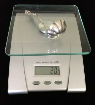 WATSON also WALLACE MEADOW ROSE Sterling Silver Small Ladle 4 3/4” 20 Gr. 8