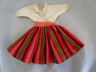 IDEAL Little Miss Revlon 9121 Gay Stripe Dress Tagged Pink Red Stripe READ 2