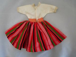 IDEAL Little Miss Revlon 9121 Gay Stripe Dress Tagged Pink Red Stripe READ 3