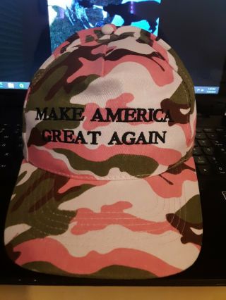 Trump MAGA Baseball Camouflage Hat Pink hunting cap Women ' s girls trans H@T L@@K 3