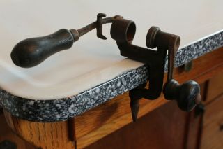 Antique 12 Gauge Shotgun Roll Crimping Tool Paper Shell Crimper - Bench Mount