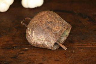 Vintage Copper Cattle Farm Bell Antique Large Rusty Cowbell Metal Cattle Bell