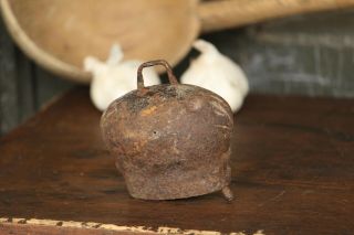 Vintage Copper Cattle Farm Bell Antique Large Rusty Cowbell Metal Cattle Bell 5