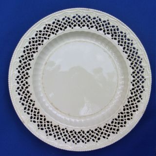 Antique English Creamware Reticulated Plate - Leeds (?) 18th.  Crntury.