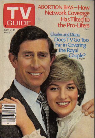 Vintage Tv Guide November 9 1985 Prince Charles Princess Diana Abortion