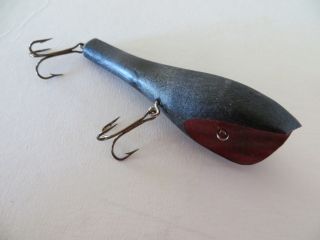 Vintage Topwater Lure - Bass Buster - Black - 3 Inch