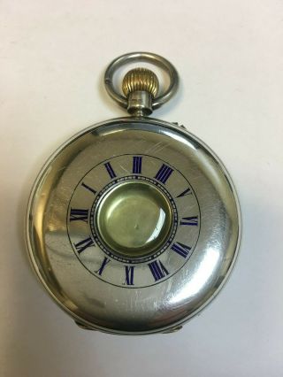 Antique Solid Silver Demi Hunter Pocket Watch Case London 1907