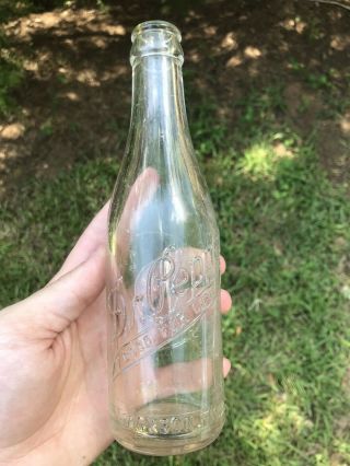 Antique Embossed Raised Letter Dr.  Pepper Soda Bottle Jackson,  Tennessee