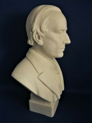 ANTIQUE 19THC RARE R&L PARIAN BUST OF SIR CHARLES HALLE C1880 - HALLE ORCHESTRA 3