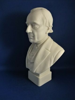 ANTIQUE 19THC RARE R&L PARIAN BUST OF SIR CHARLES HALLE C1880 - HALLE ORCHESTRA 7