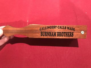 Vintage Burnham Brothers Wood Box Turkey Call Antique Game Call Marble Falls Tx