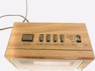Vintage General Electric GE Alarm Clock AM/FM Radio 7 - 4601A Battery Backup 2