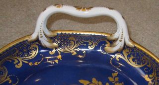 Antique 19th Century French SEVRES Style Bleu Nouveau Ground Tray 5