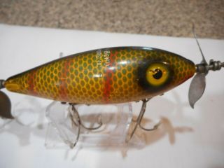 South Bend Surf - Oreno Vintage Wood Lure Great Color Large Size 2