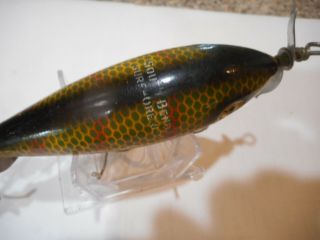 South Bend Surf - Oreno Vintage Wood Lure Great Color Large Size 3