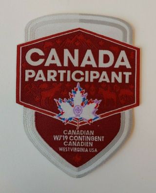 2019 World Jamboree Canada Contingent Participant Patch