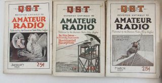 Vintage Qst Amateur Radio Magazines 1926 Incomplete Year 11 Issues