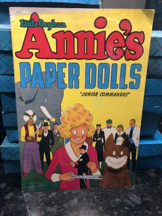 Vintage Saalfield 2436 Little Orphan Annie Paper Dolls 1947 Uncut