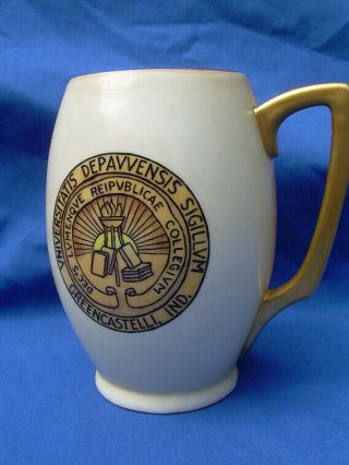 Antique Depauw University Greencastle,  Indiana 1919 Graduate Mug