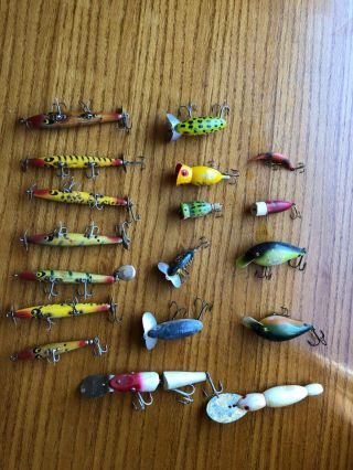 Antique Collectable Fishing Lures These Are 50 - 60 Years Old.