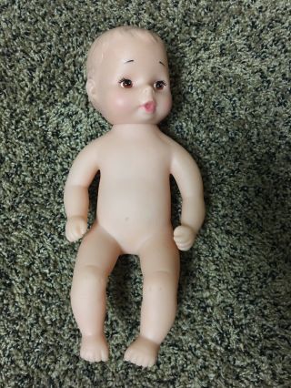 Vintage 1975 Gcllc Rubber Baby’s First Baby Doll Water 10 "
