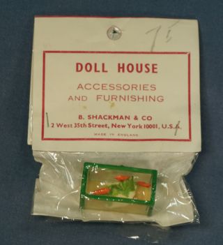 Vintage Aquarium Doll House Miniature Shackman - In Packaging