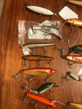 llot of 24 vintage fishing lures L&S,  Jointed Lures, 2