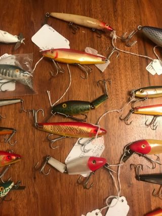 llot of 24 vintage fishing lures L&S,  Jointed Lures, 3