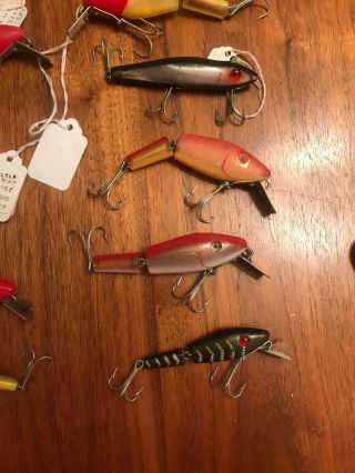 llot of 24 vintage fishing lures L&S,  Jointed Lures, 5