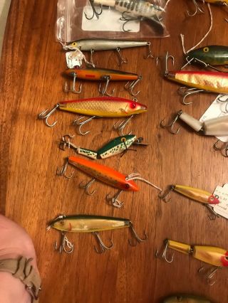 llot of 24 vintage fishing lures L&S,  Jointed Lures, 7