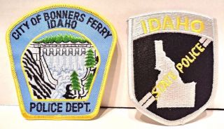 Idaho Bonners Ferry & State Police Patches