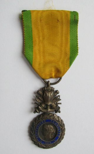 Antique WWI French Military Service Medal (Valeur et Discipline) 2