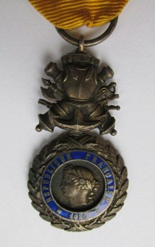 Antique WWI French Military Service Medal (Valeur et Discipline) 3