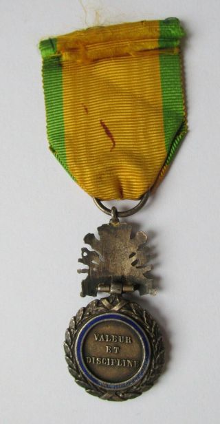 Antique WWI French Military Service Medal (Valeur et Discipline) 4