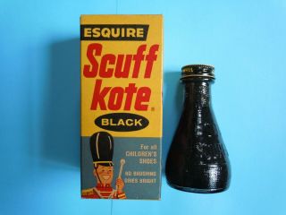 Vintage Esquire Scuff Kote Shoe Polish Refinish Black