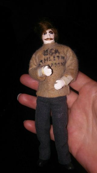 Antique Ooak Dollhouse Miniature Man Doll 1:12
